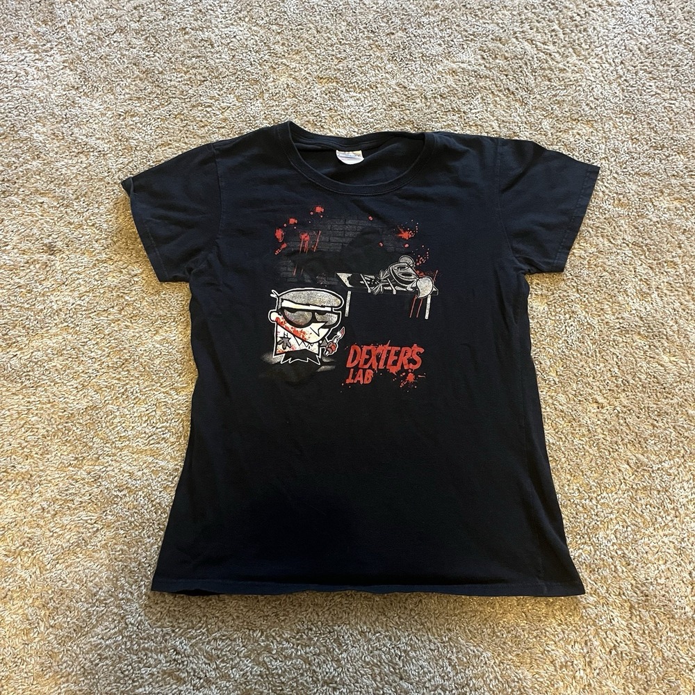 Vintage Y2K Dexters Labratory Parody Shirt Women's‎ Medium Faded Halloween